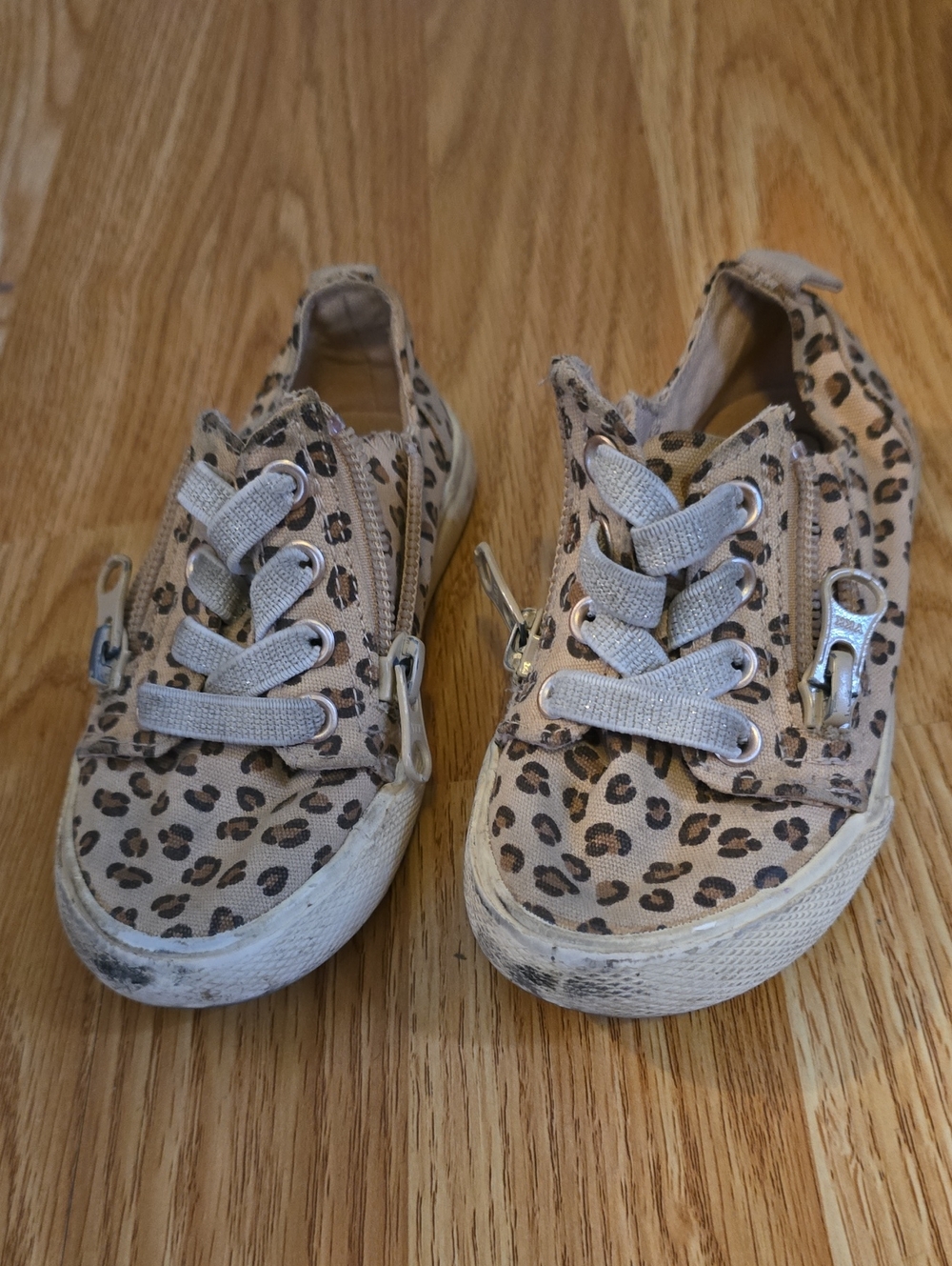 Kids Leopard Print Slip-On Sneakers with Side Zips - Cheeta 7 Toddler